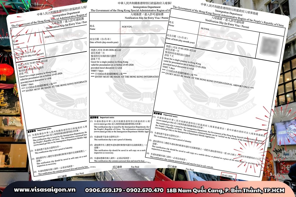 ✨🥟CHÚC MỪNG 6 VISA HỒNG KÔNG CHÍNH THỨC "CẬP BẾN" THUẬN LỢI!