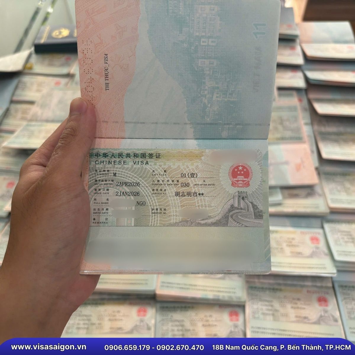 🎊 "CƠN MƯA" KẾT QUẢ: 52 TẤM VISA TRUNG QUỐC ĐỔ BỘ ĐẦU XUÂN! 🎊