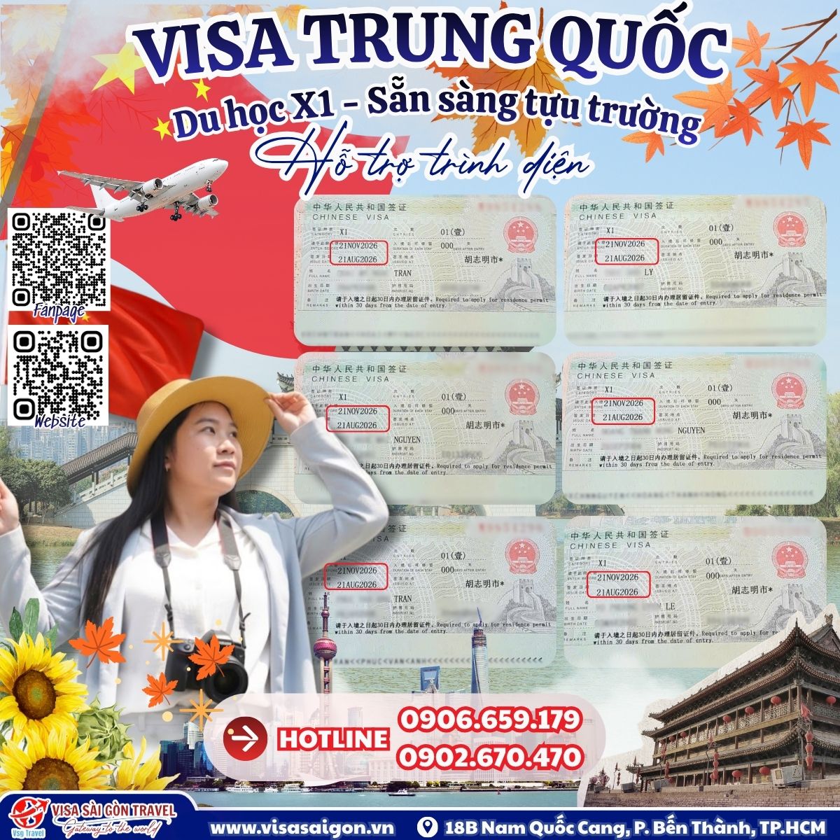 🎓 VISA DU HỌC TRUNG QUỐC X1 "LANDING" – SẴN SÀNG TỰU TRƯỜNG ĐÓN MÙA THU! 🇨🇳