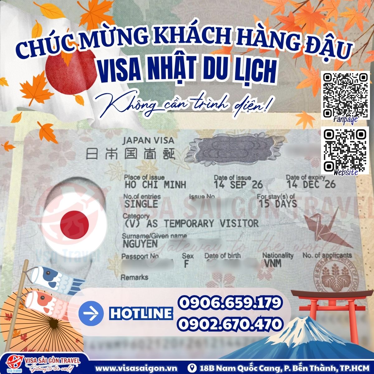 VISA NHẬT BẢN "MỞ KHÓA" – CHẠM VÀO MÙA THU & VĂN HÓA XỨ PHÙ TANG!