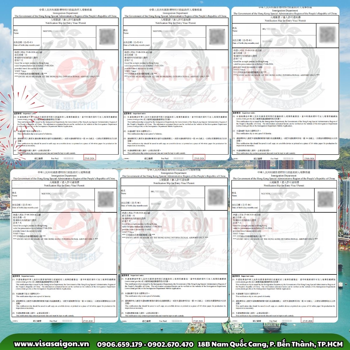 THẦN TỐC 10 NGÀY CHỜ ĐỢI: CHÚC MỪNG NHỮNG CHIẾC VISA HỒNG KÔNG ĐÃ TÌM ĐƯỢC CHỦ NHÂN!