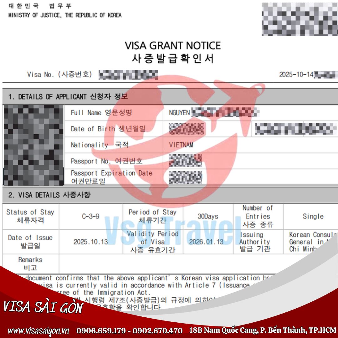 CHÚC MỪNG 14 VỊ DU KHÁCH ĐÃ MỞ KHÓA ĐƯỢC VISA HÀN QUỐC!