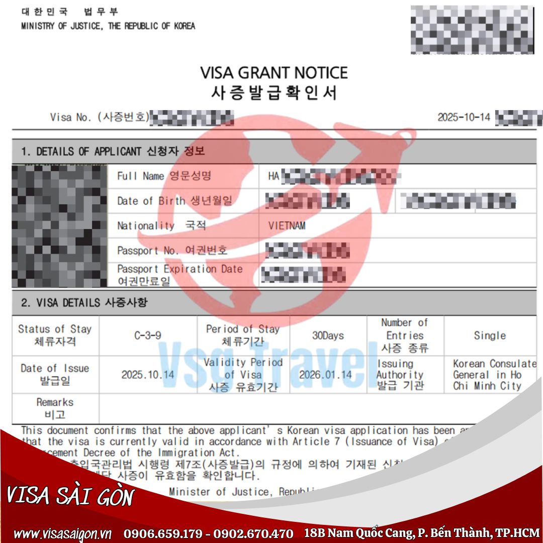 CHÚC MỪNG 14 VỊ DU KHÁCH ĐÃ MỞ KHÓA ĐƯỢC VISA HÀN QUỐC!