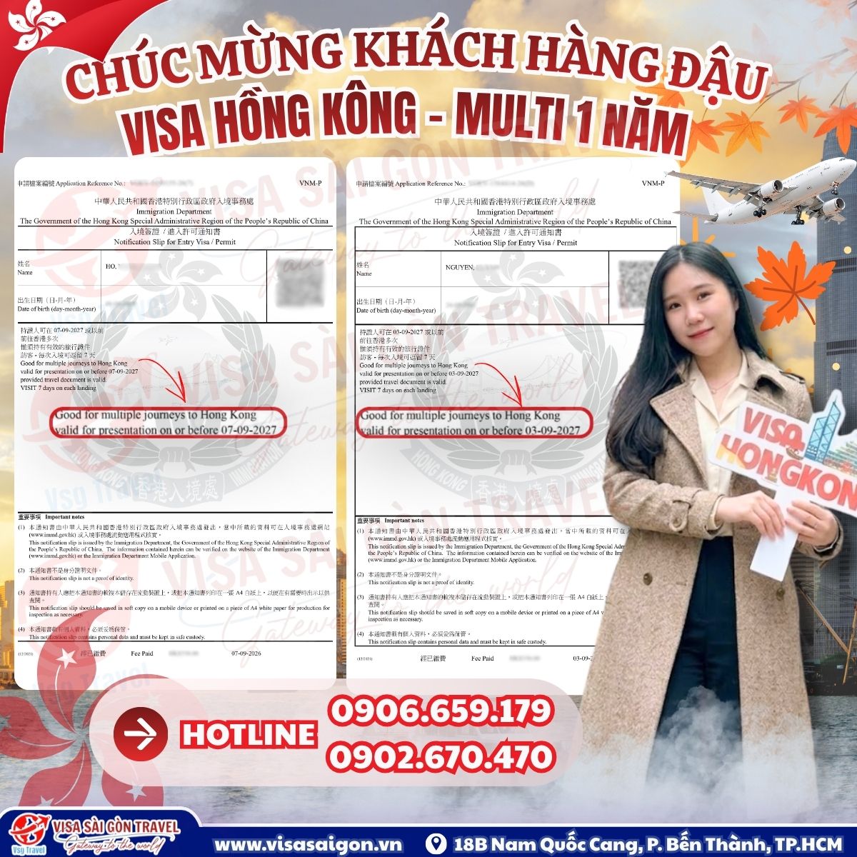 VISA HONGKONG MULTIPLE 1 NĂM "LANDING" – THỎA SỨC VI VU XỨ CẢNG THƠ MỘNG