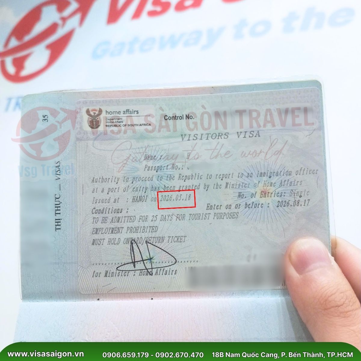 CHÚC MỪNG VISA NAM PHI "ĐÁP SÂN": SẴN SÀNG CHO HÀNH TRÌNH KHÁM PHÁ HOANG DÃ!