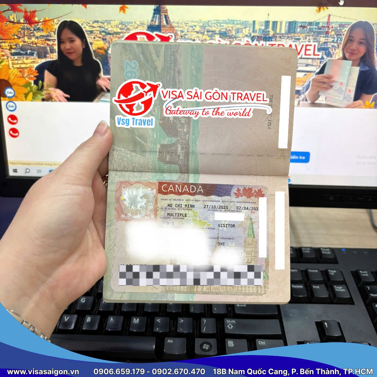 VISA CANADA VỀ NGAY TRONG NGÀY TẠI VISA SÀI GÒN!