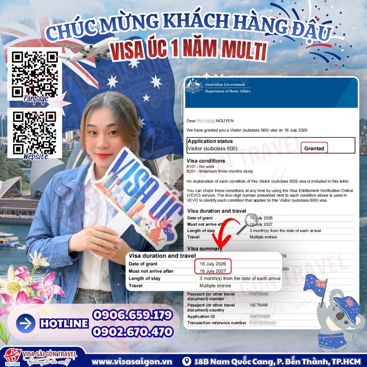 FLEX NHẸ TẤM VISA ÚC MULTIPLE 1 NĂM: VI VU XỨ CHUỘT TÚI "KHÔNG GIỚI HẠN"!