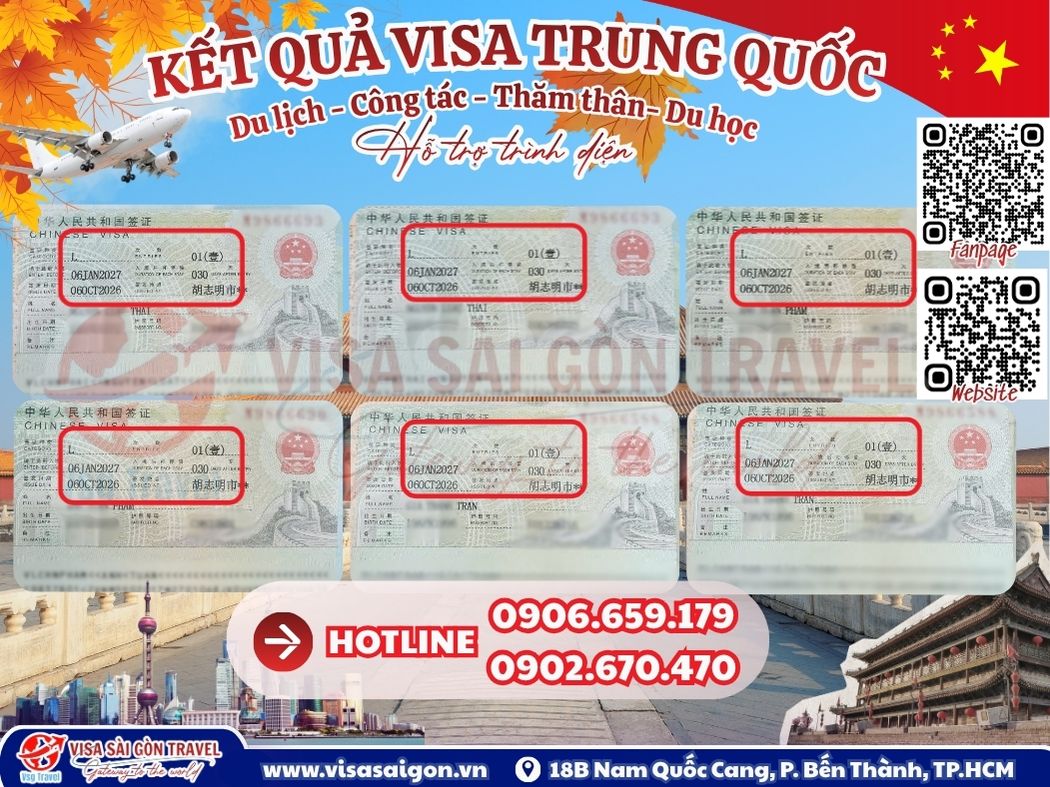 VISA TRUNG QUỐC "LANDING" MỖI NGÀY – KẾT QUẢ MỚI, HÀNH TRÌNH MỚI!