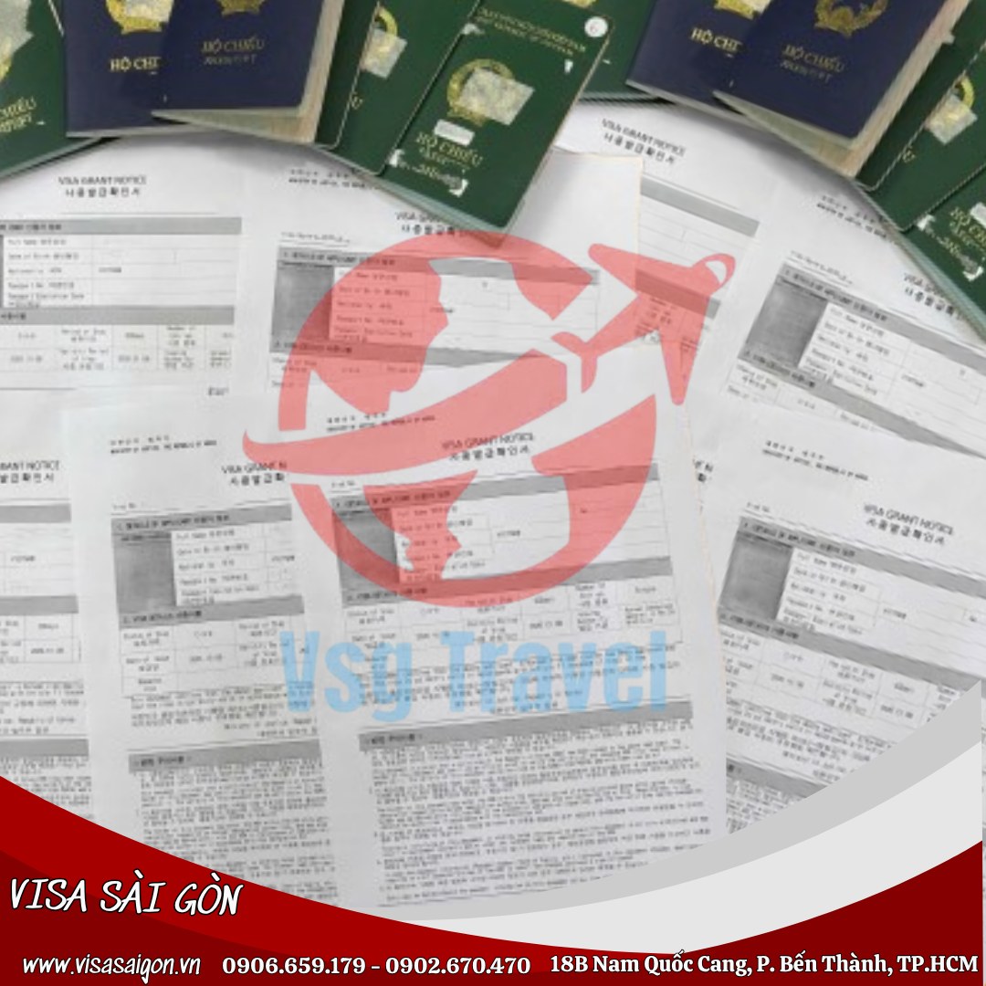 12 TẤM VISA HÀN QUỐC ĐÃ CẬP BẾN TẠI VISA SÀI GÒN!