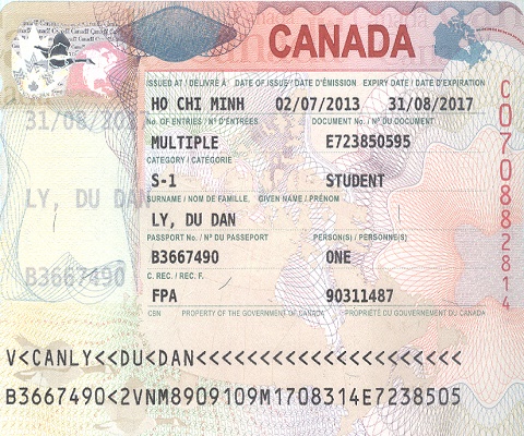 du học canada bố mẹ có visa 10 năm