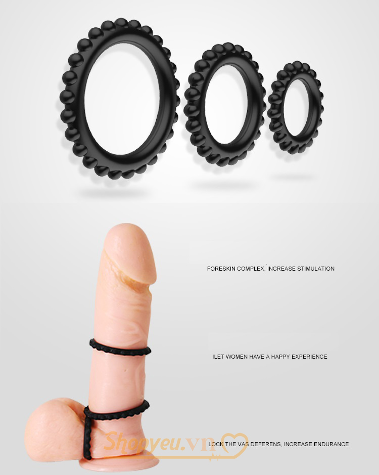 Vòng đeo dương vật Silicone Titan