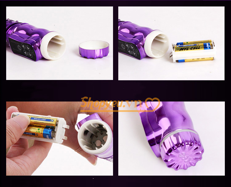Cách sử dụng dương vật giả đa năng rung xoay thò thụt Pinse