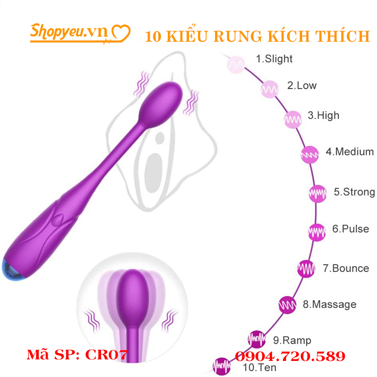 MÁY RUNG ÂM ĐẠO 10 CHẾ ĐỘ SIÊU MẠNH AV STICK DÀNH CHO NỮ