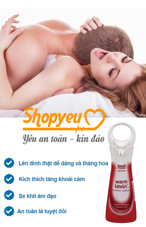 Gel bôi trơn âm đạo gốc nước cao cấp warm lovin'