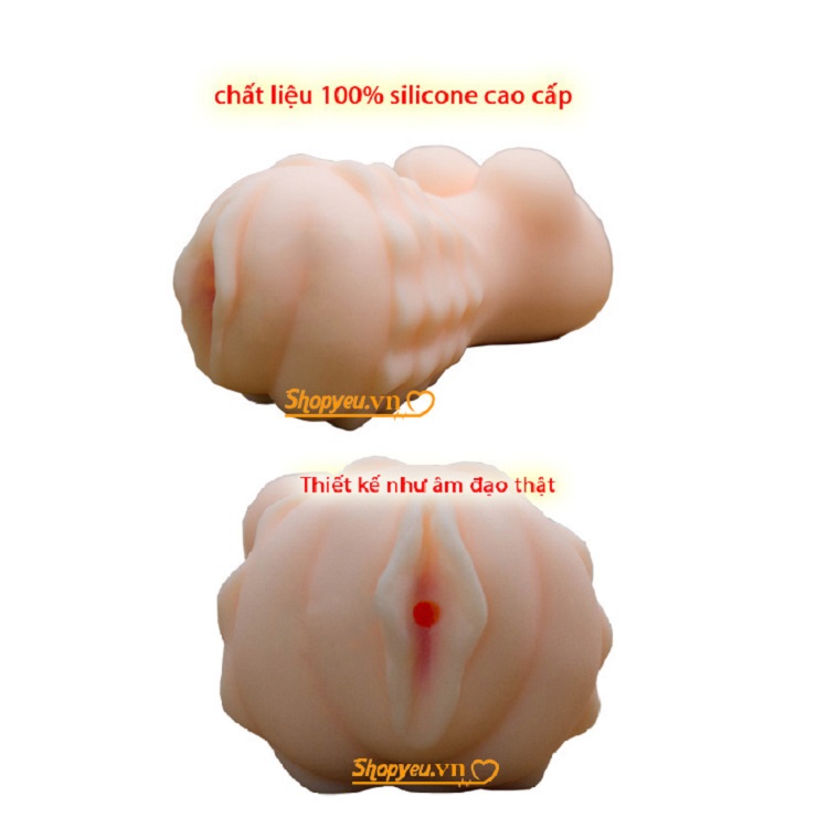 Âm đạo giả silicone cầm tay Asia Pussy, đồ chơi người lớn cho nam