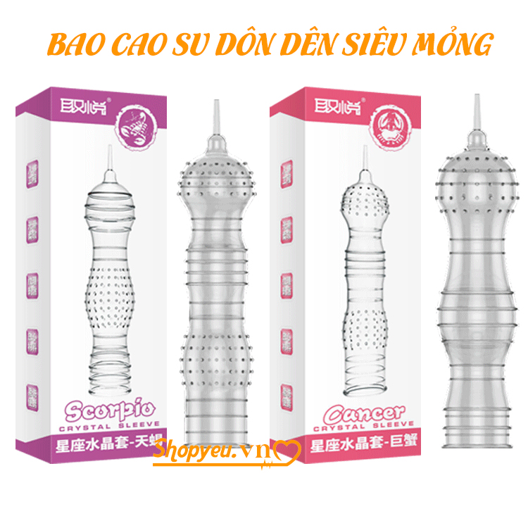 Bao cao su đôn dên siêu mỏng