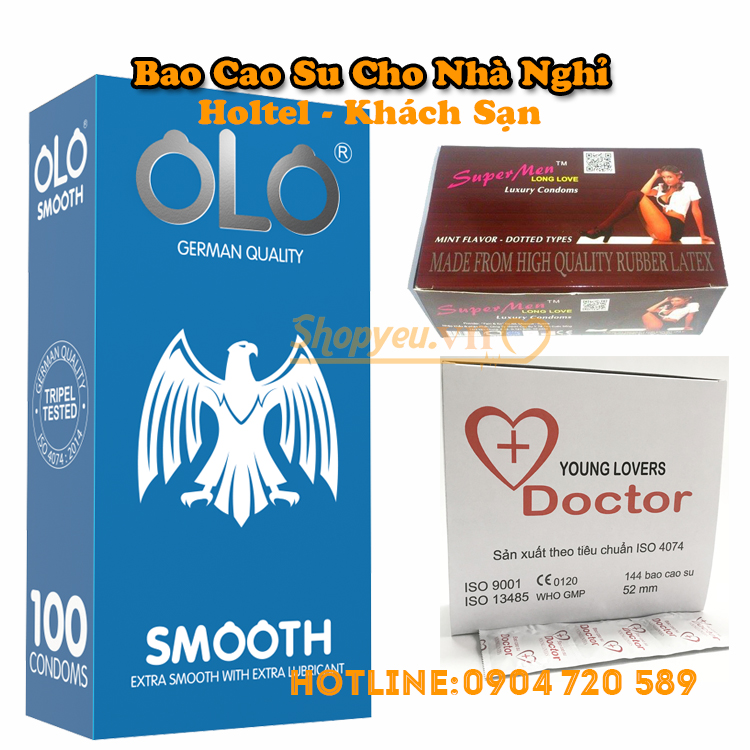 Bao cao su giá rẻ cho nhà nghỉ, khách sạn