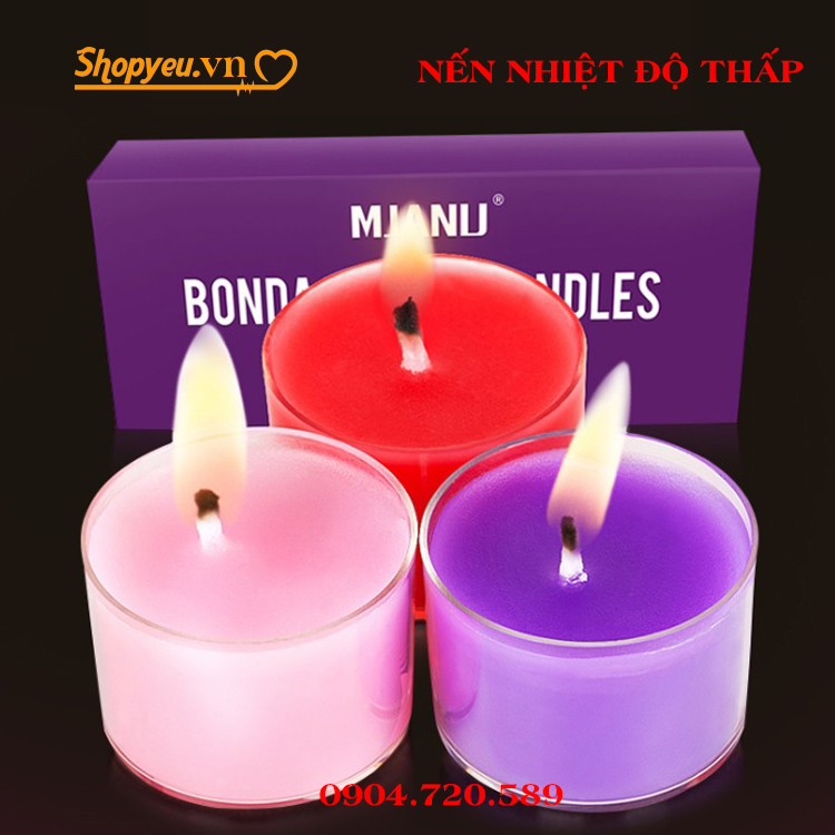 Bộ 3 Nến Nhiệt Độ Thấp 3 Hương Thơm Quyến Rũ Meganu