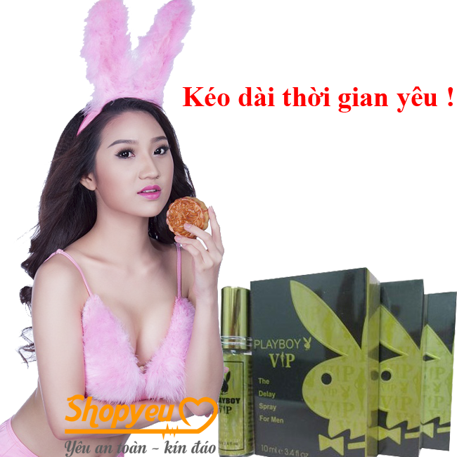 Thuốc xịt chống xuất tinh sớm Playboy VIP, kéo dài thời gian quan hệ