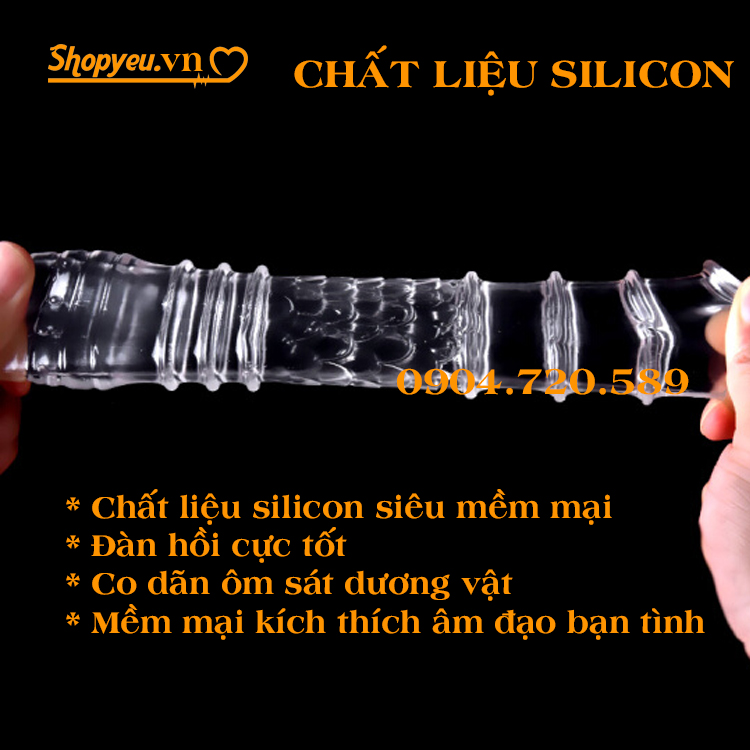 Bộ bao đôn dên silicon thay đổi cực khoái cho vợ khi làm tình