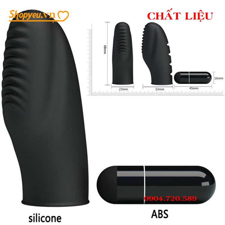 Máy rung đeo ngón tay Silicone Finger đồ chơi cho phụ nữ và các cặp vợ chồng