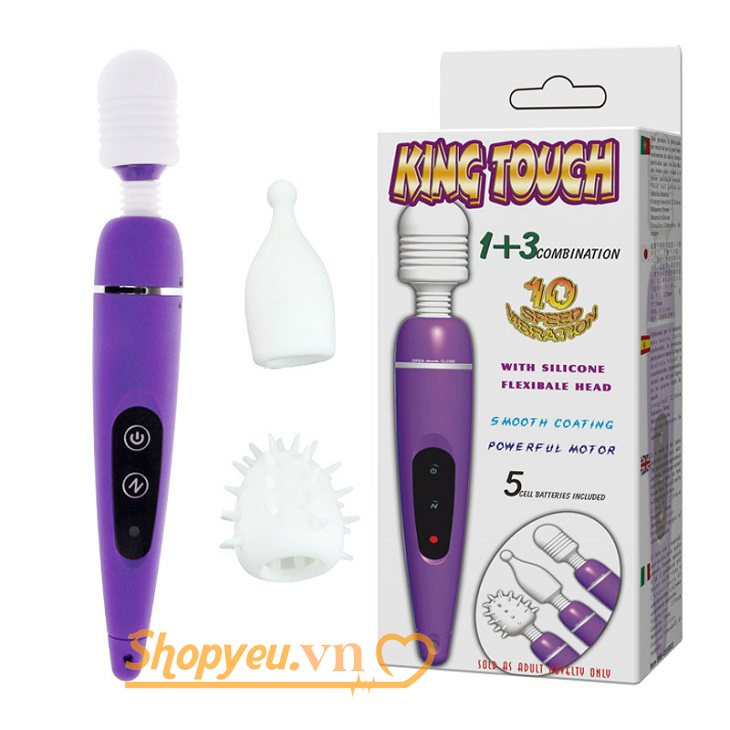 Chày rung massage âm đạo AV King Touch, dương vật giả cho nữ