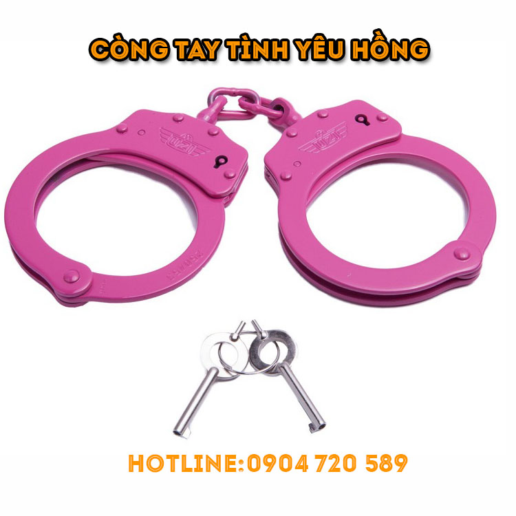 Còng tay tình yêu mầu hồng