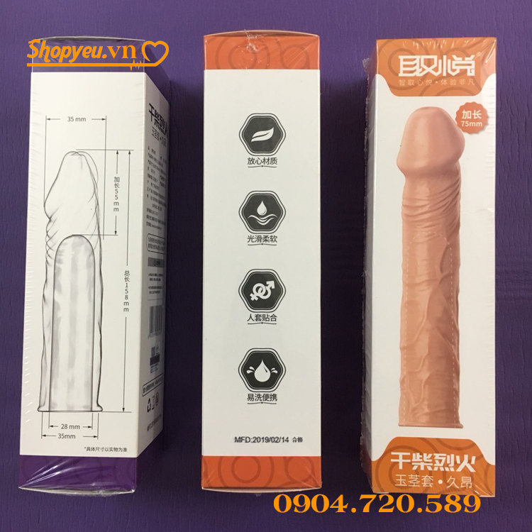 Đôn dên hình dương vật dài thêm 5,5 cm đến 7,5 cm