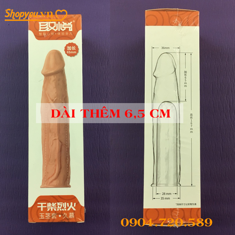 Đôn dên hình dương vật dài thêm 5,5 cm đến 7,5 cm