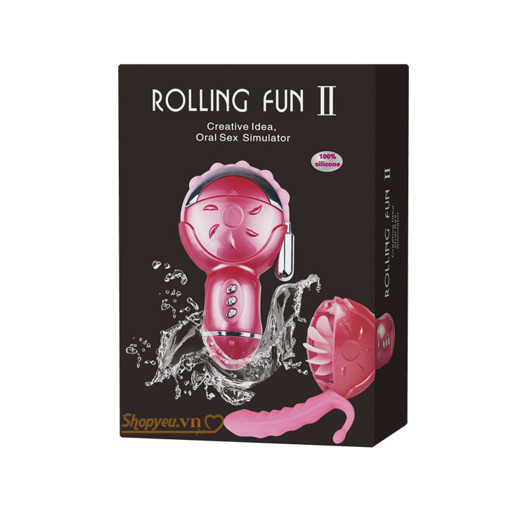 Lưỡi liếm âm đạo cao cấp Rolling Fun II, dụng cụ tình dục cho nữ thủ dâm