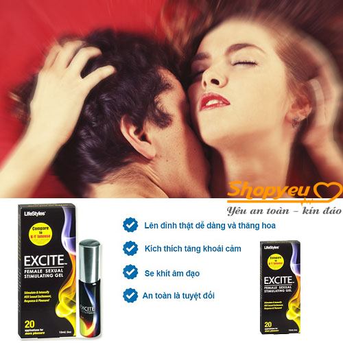 Gel bôi trơn tăng khoái cảm cho nữ Lifestyles Excite