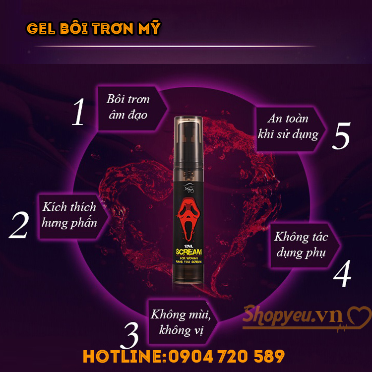 Gel Movo Scream kích thích âm đạo
