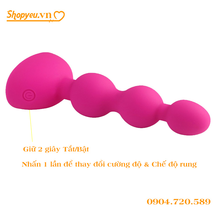 Hạt hậu môn với hai động cơ kích thích mạnh mẽ