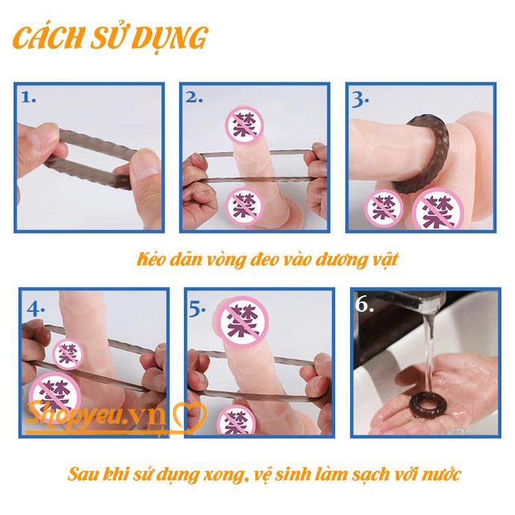 Vòng đeo dương vật 3D trì hoãn xuất tính sớm, kéo dài thời gian quan hệ