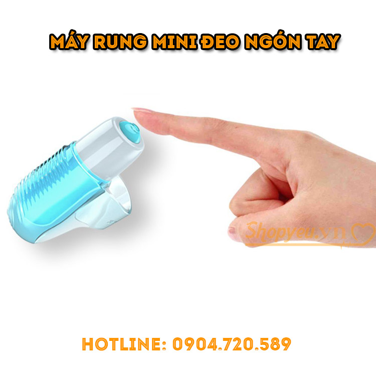 Máy rung mini đeo ngón tay kích thích massage điểm G