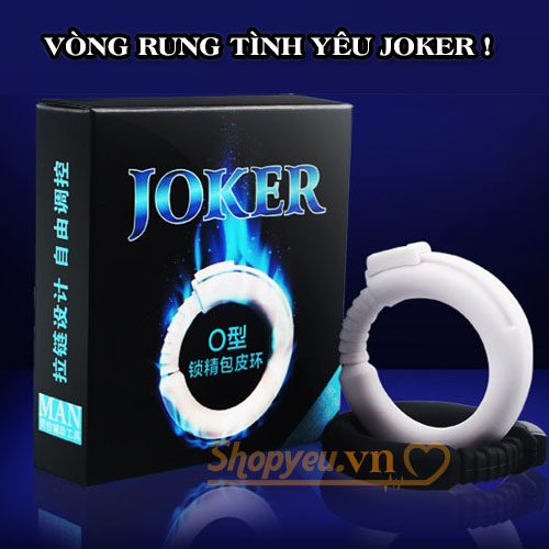 Vòng rung tình yêu Silicon chống xuất tinh sớm Joker