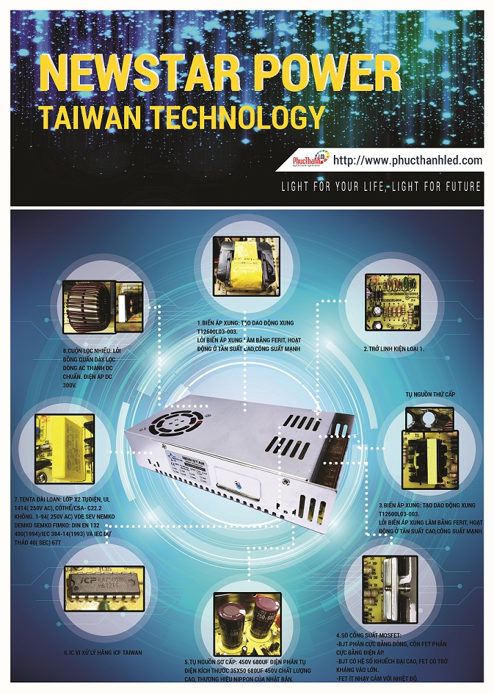 Nguồn newstar công nghệ taiwan