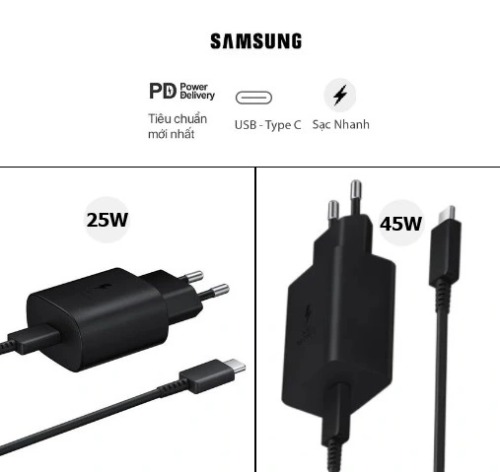 Sạc nhanh Samsung 25W - 45W chính hãng