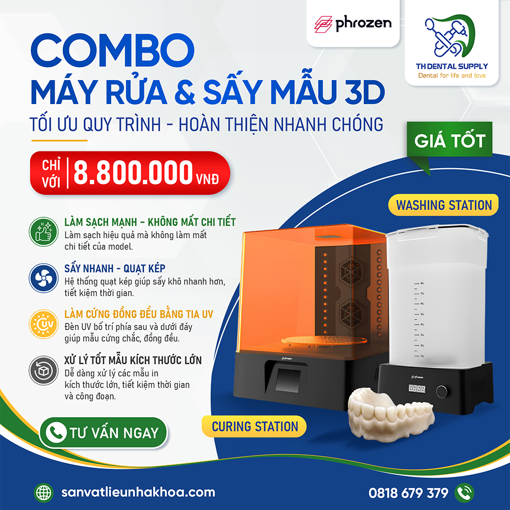 COMBO MÁY RỬA & SẤY MẪU IN 3D PHROZEN