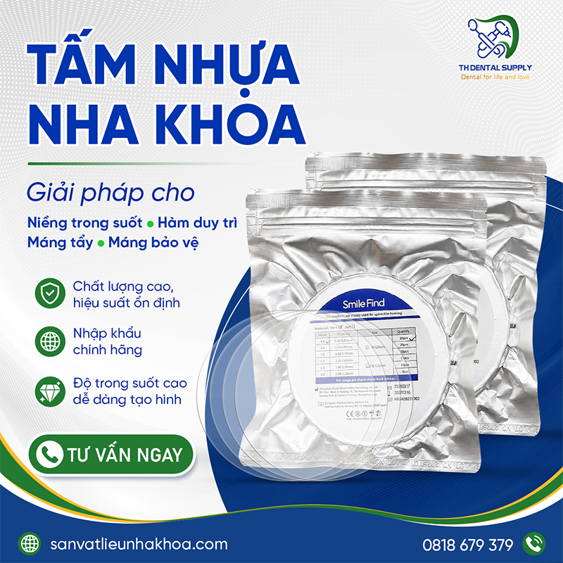TẤM NHỰA ÉP MÁNG NHA KHOA SMILE FIND