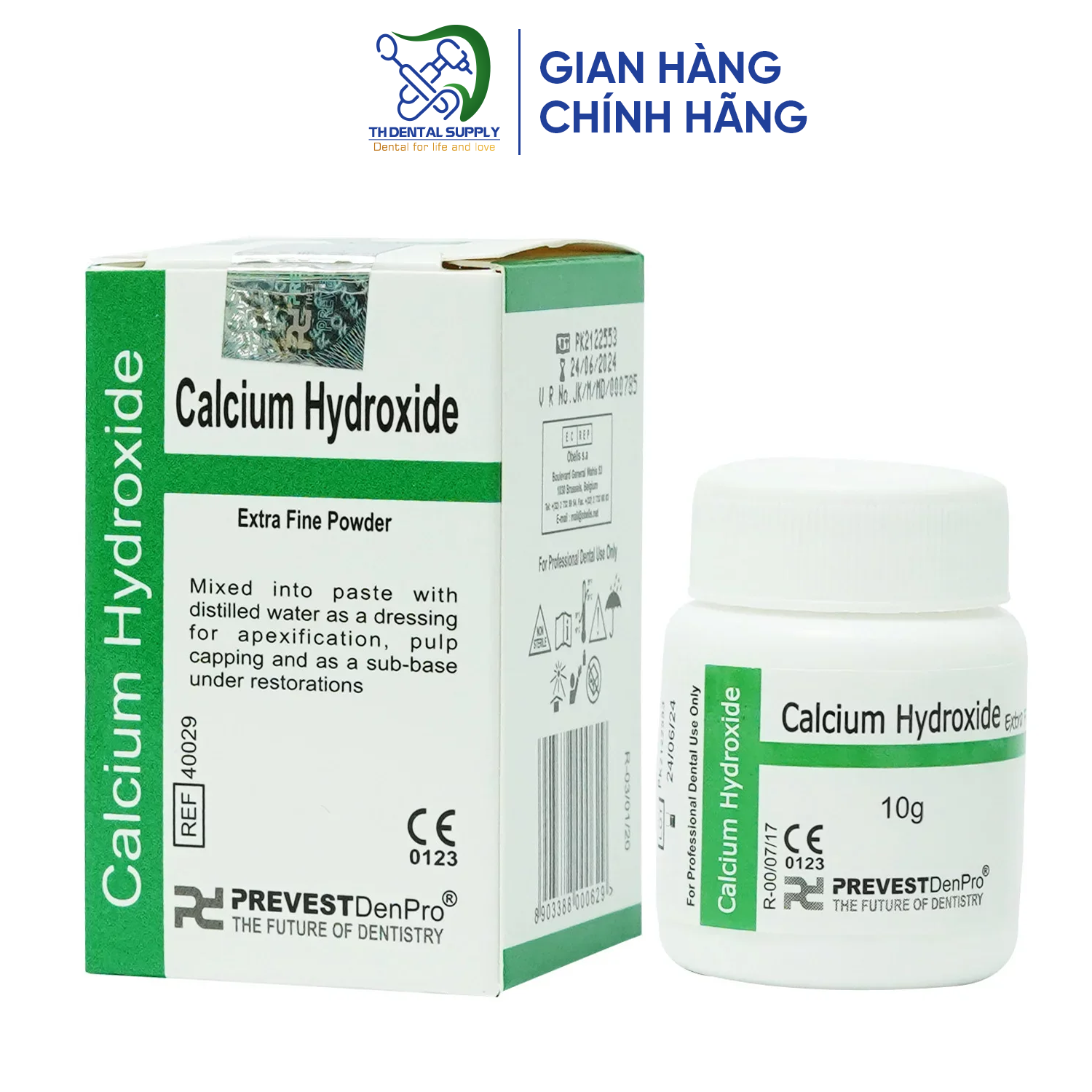 Bột Calcium hydroxide Prevest DenPro
