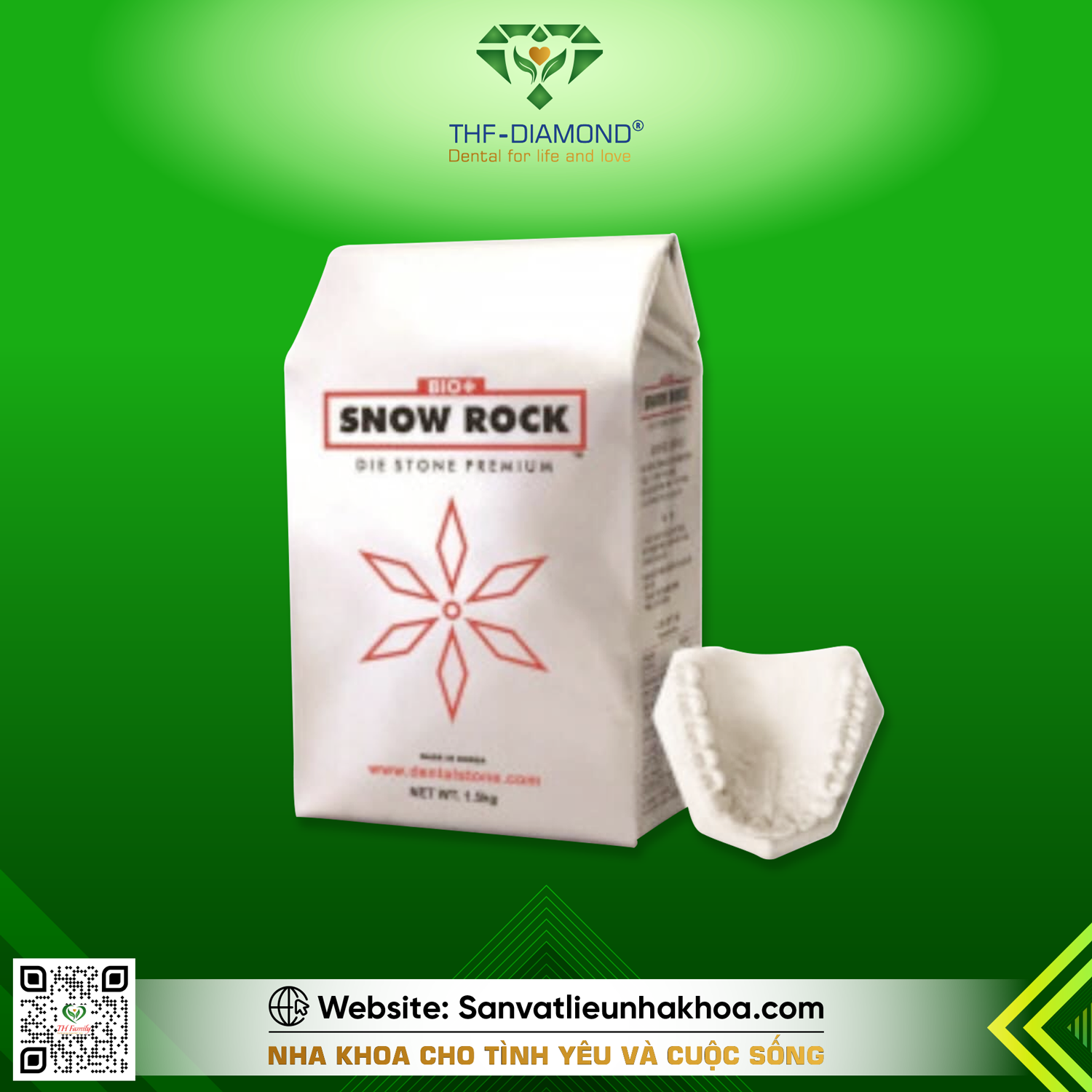 THẠCH CAO CHỈNH NHA SNOW ROCK ORTHO STONE