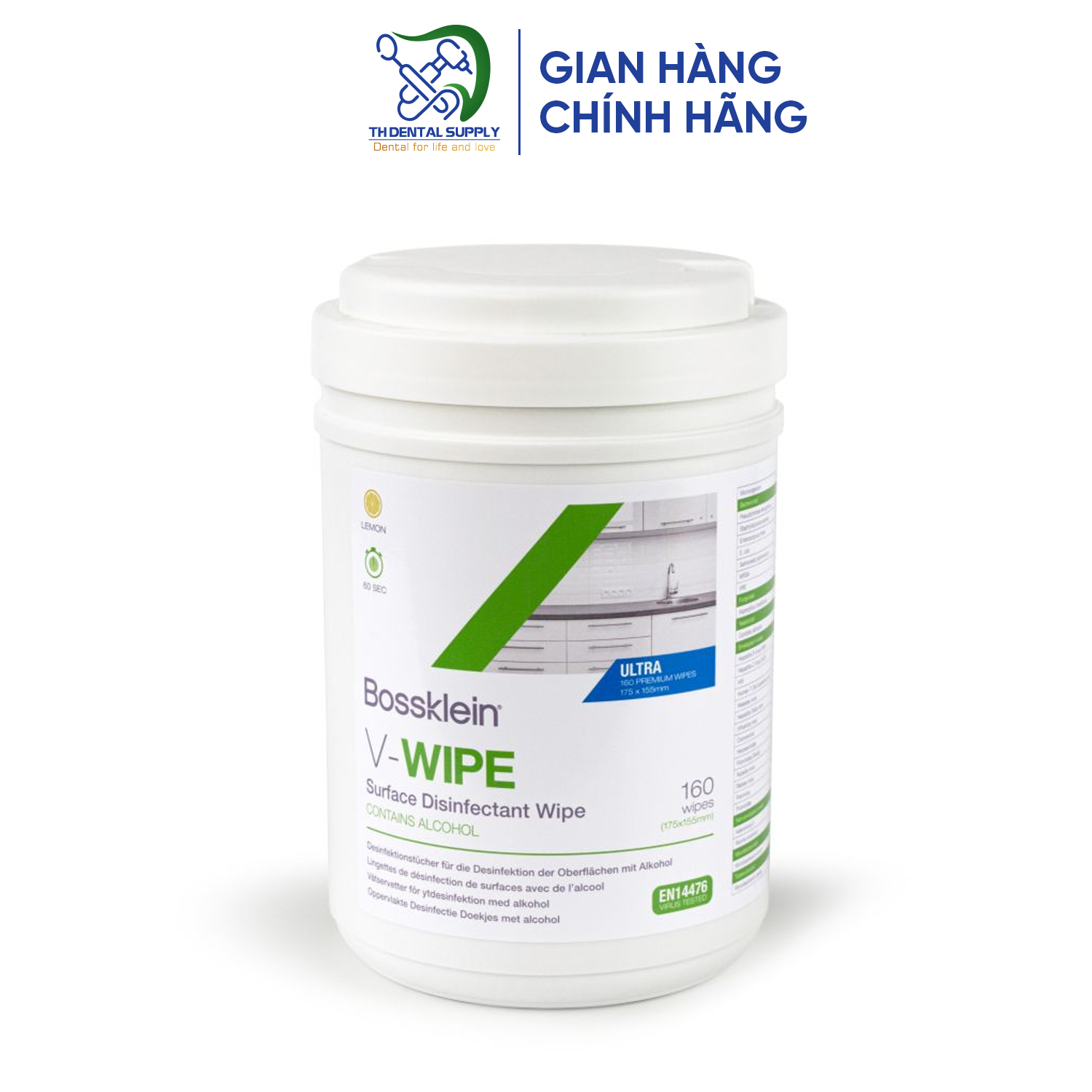 V-WIPE khăn lau sát khuẩn loại có cồn - dạng hộp & gói
