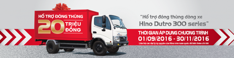 [KHUYẾN MÃI XE TẢI HINO] HỖ TRỢ 20 TRIỆU CHI PHÍ ĐÓNG THÙNG XE CHO DÒNG XE HINO DUTRO NHẬP KHẨU