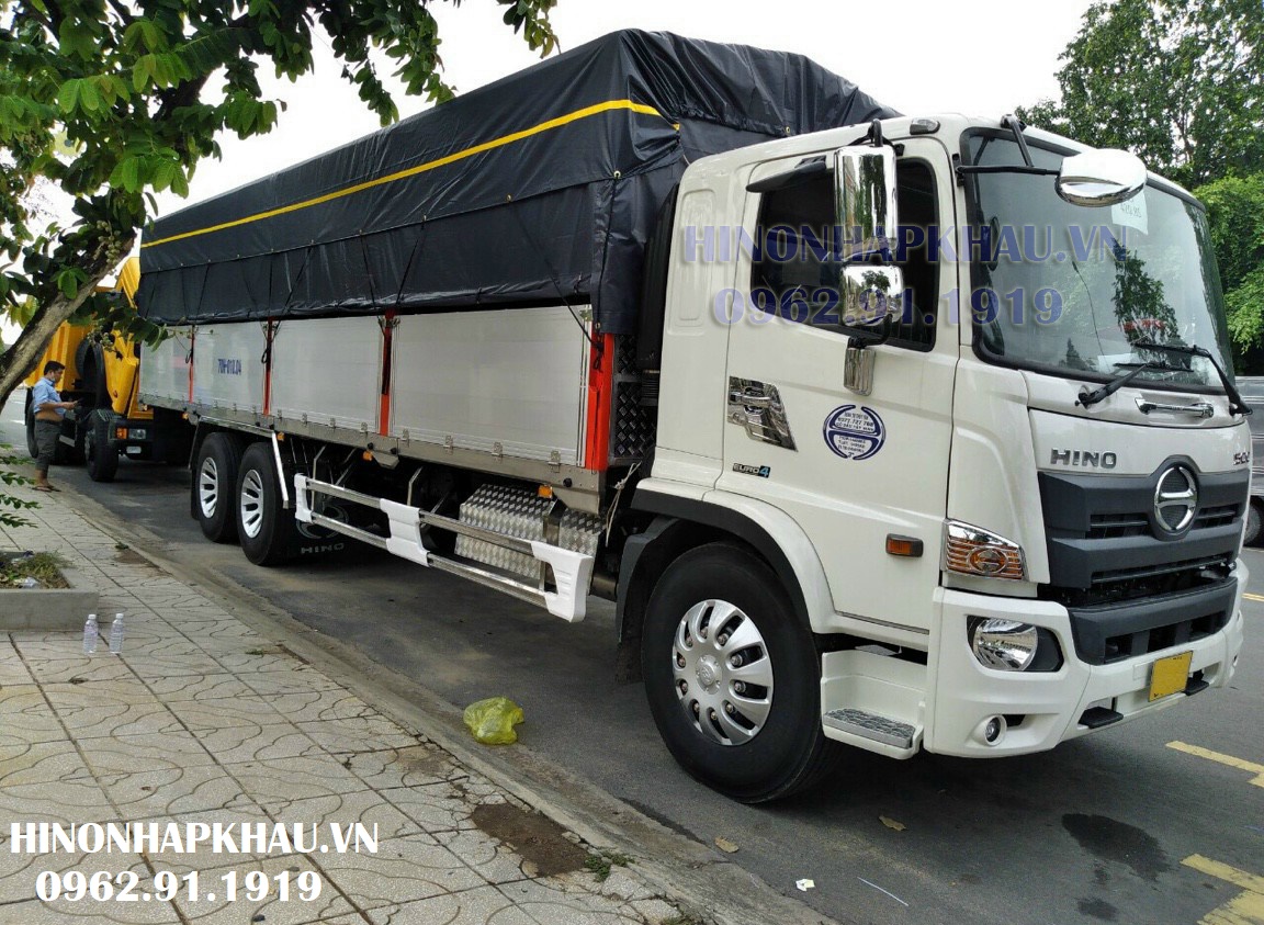 GIÁ XE HINO 3 CHÂN 2 CẦU 6x4 TẠI HÀ NỘI +LH: 0962.91.1919