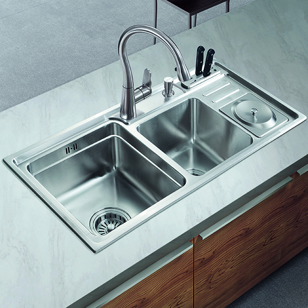 Chậu rửa chén Eurolife C2 (Trắng bạc)