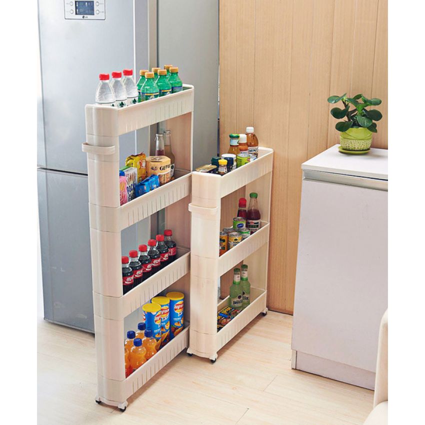 Kệ kéo lắp ghép đa năng 3 tầng Tashuan 5185 (Trắng)