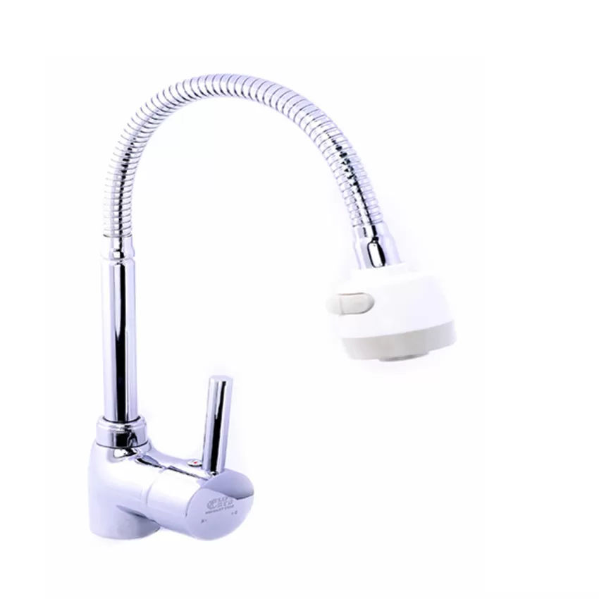 Vòi rửa chén nóng lạnh Eurolife EL-T005-1 (Trắng bạc)