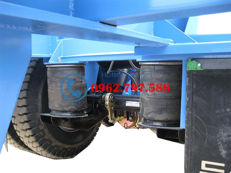 Sơ mi rơ mooc tải chở container giảm sóc dạng bầu hơi: 45 feet, 3 trục