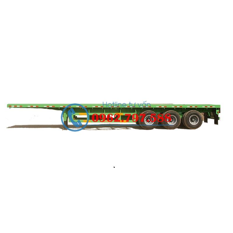 Sơ mi rơ moóc (chở container) có sàn : 14.3 m, 3 trục